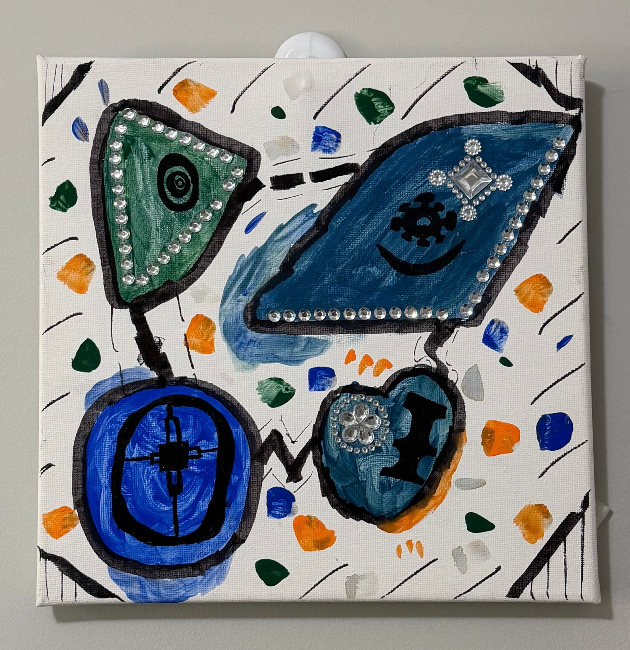 Œuvre Symboles en dialogue, par Ibrahim.